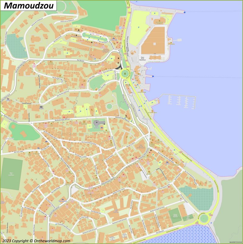 Mamoudzou City Centre Map