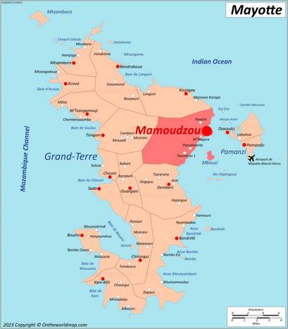 Mamoudzou Location Map