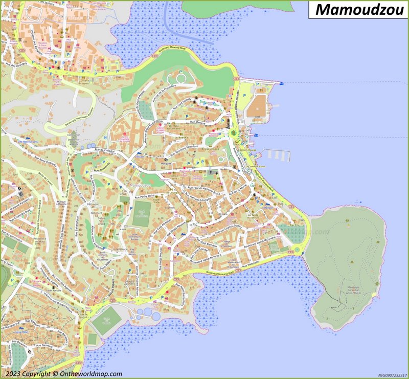 Map of Mamoudzou