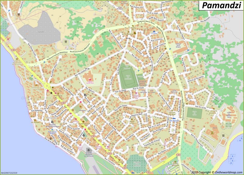 Map of Pamandzi