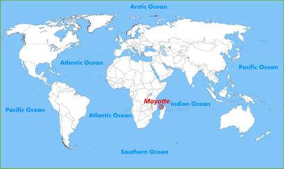 Mayotte Location On The World Map