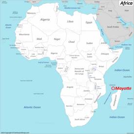 Mayotte Location On The Africa Map