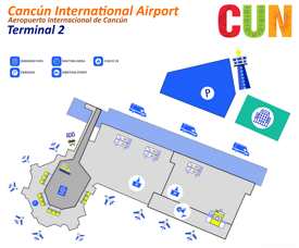 Cancún Airport Terminal 2 Map