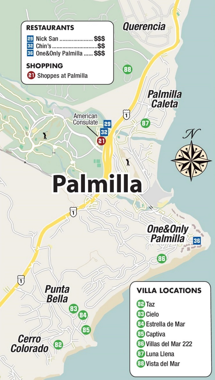 Palmilla map