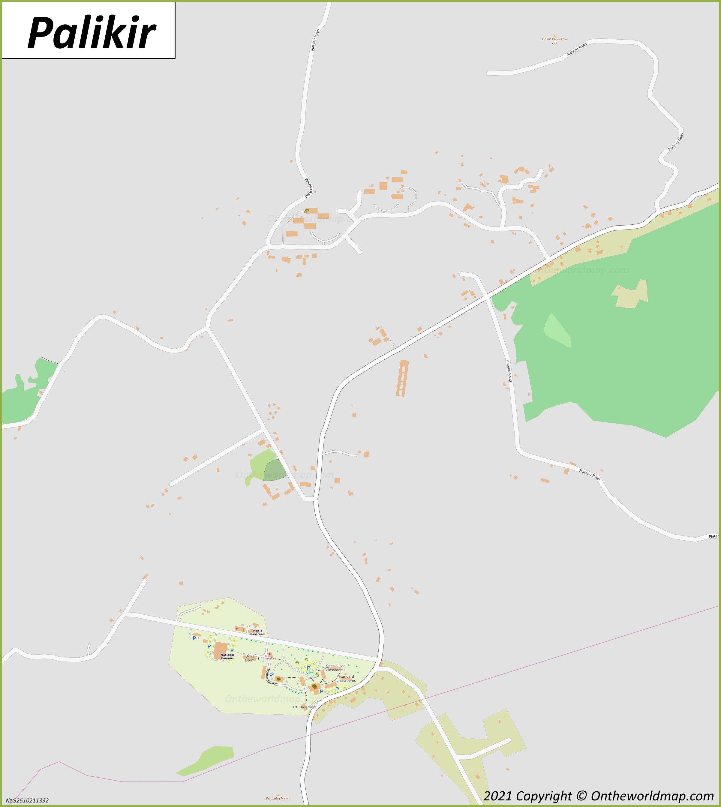 Map of Palikir