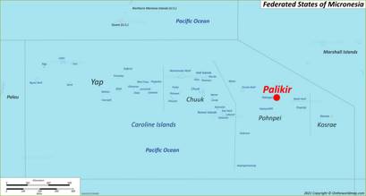 Palikir Map Micronesia Detailed Maps Of Palikir   Palikir Location On The Micronesia Map Min 