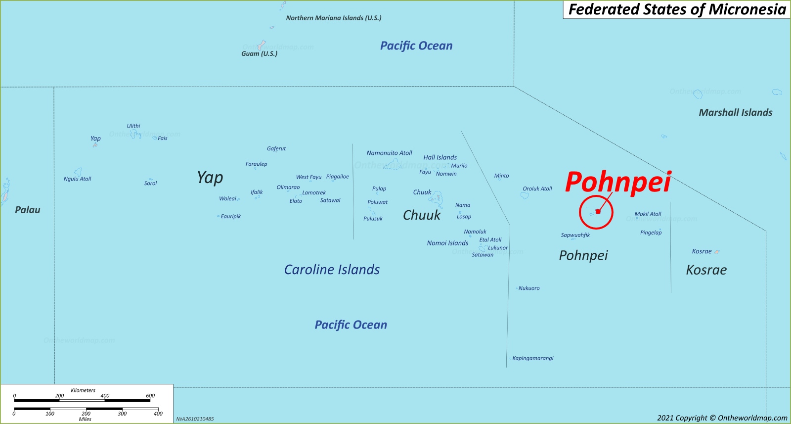 Pohnpei Location Map