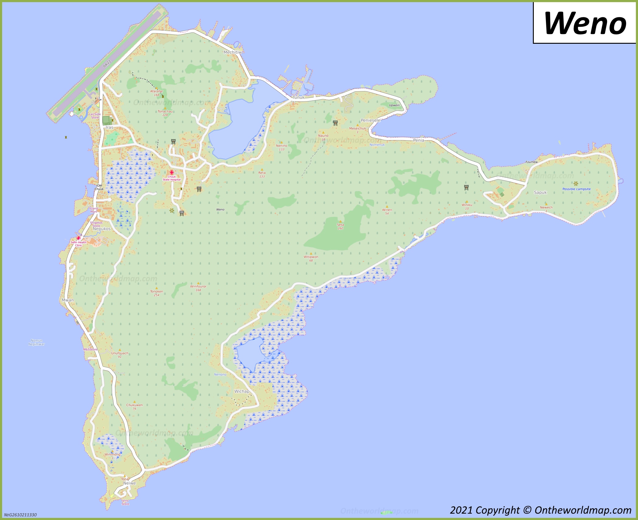 Map of Weno
