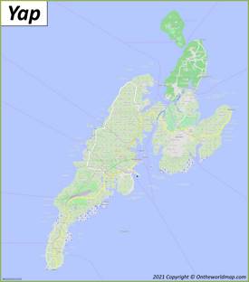 Map of Yap Island