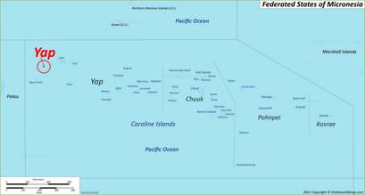 Yap Map | Micronesia | Detailed Maps of Yap Island