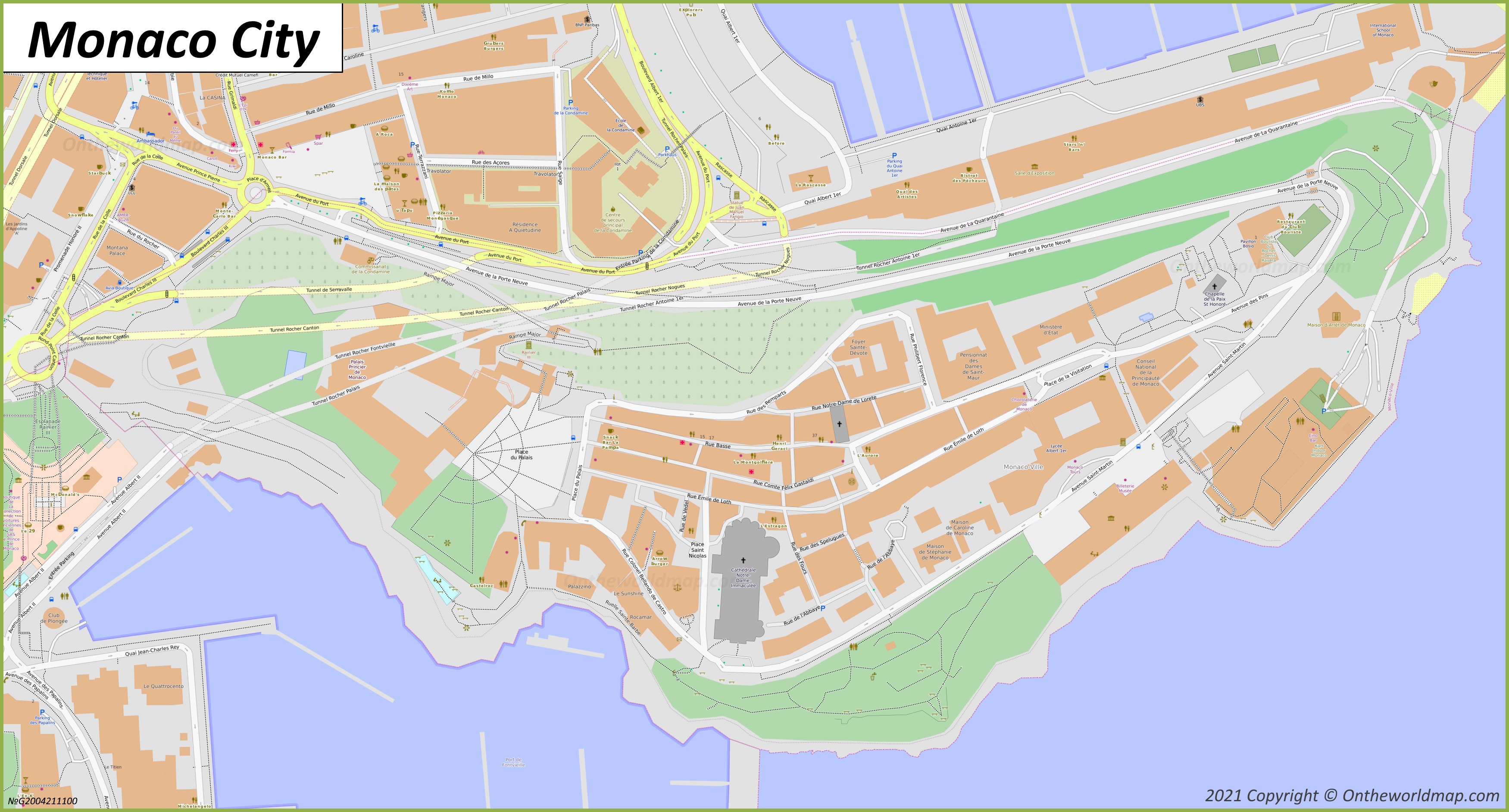 Map of Monaco City