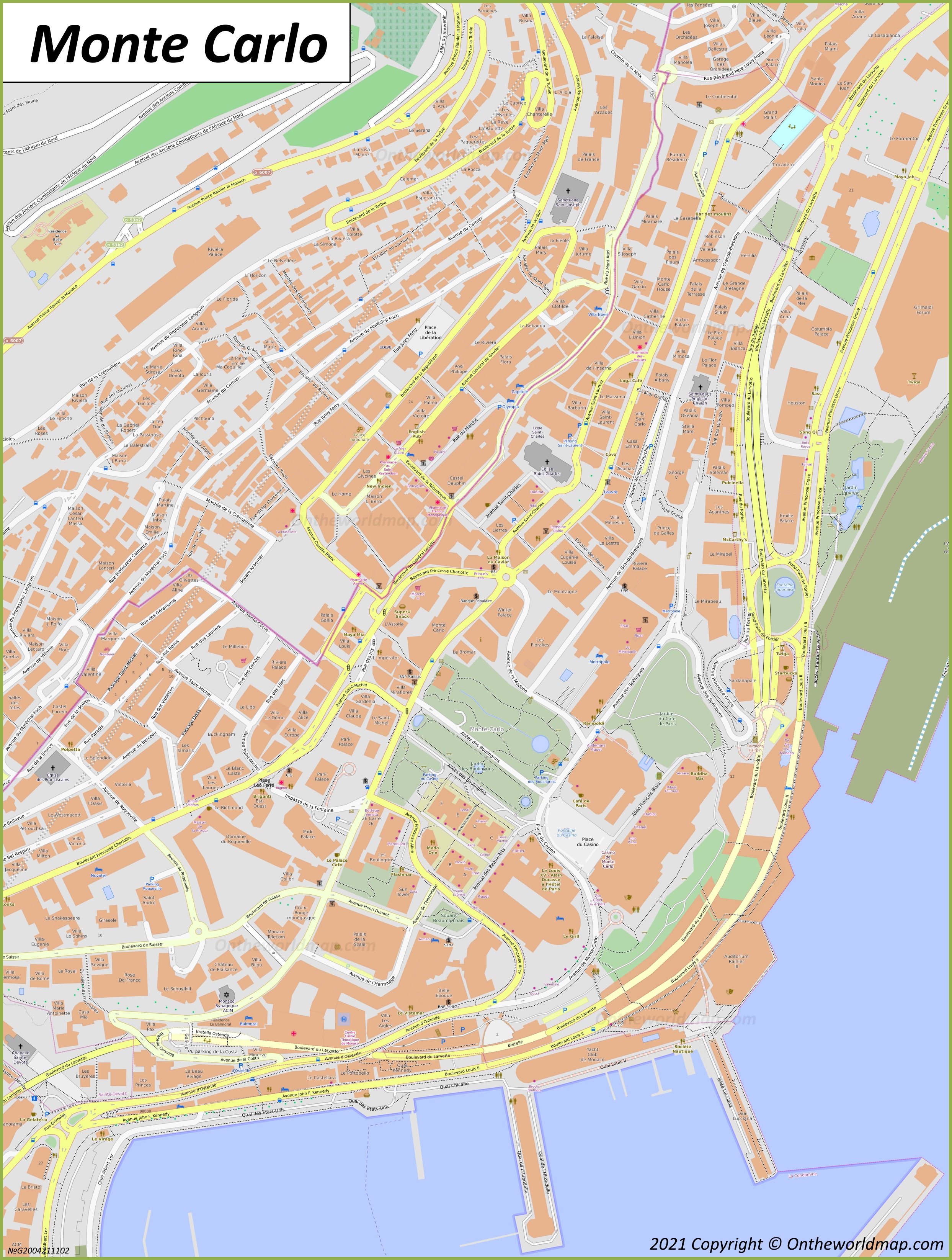 Map of Monte Carlo