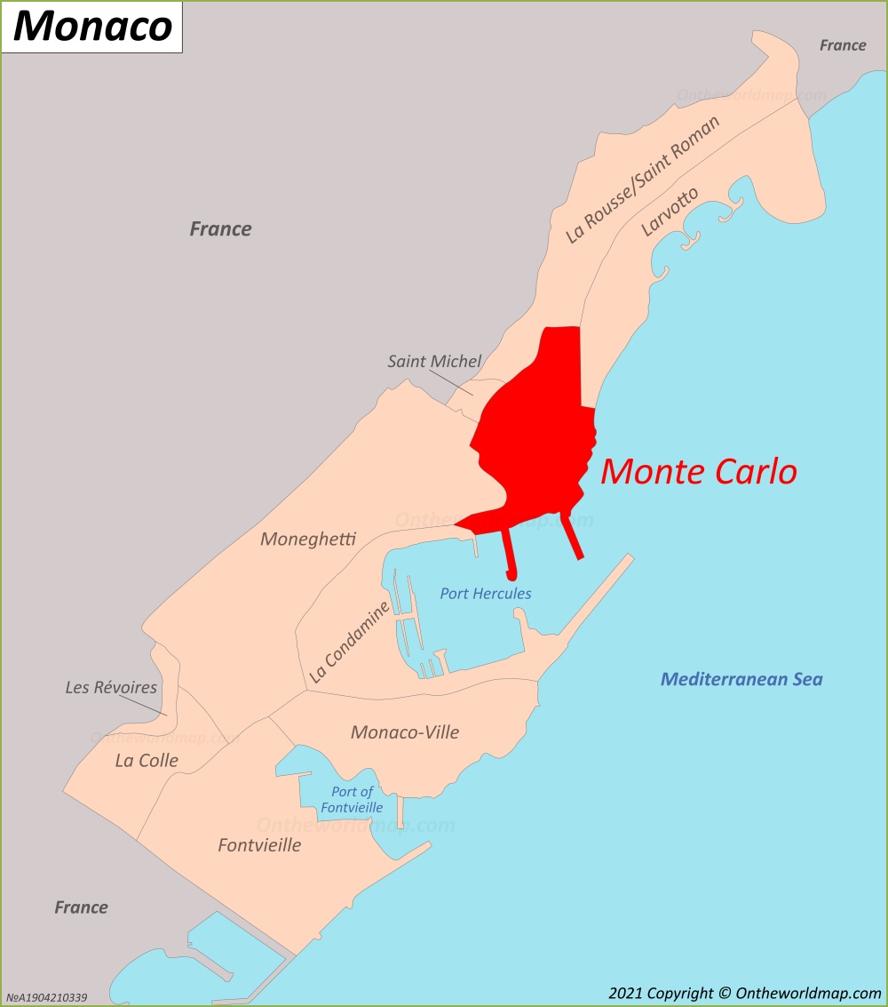Monte Carlo Location Map