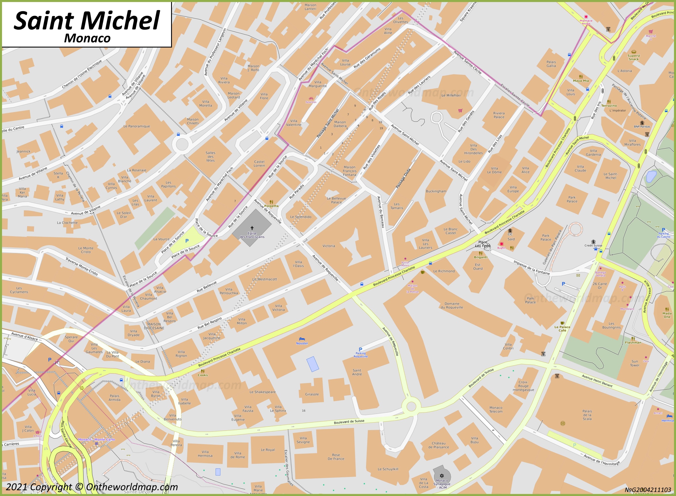 Map of Saint Michel