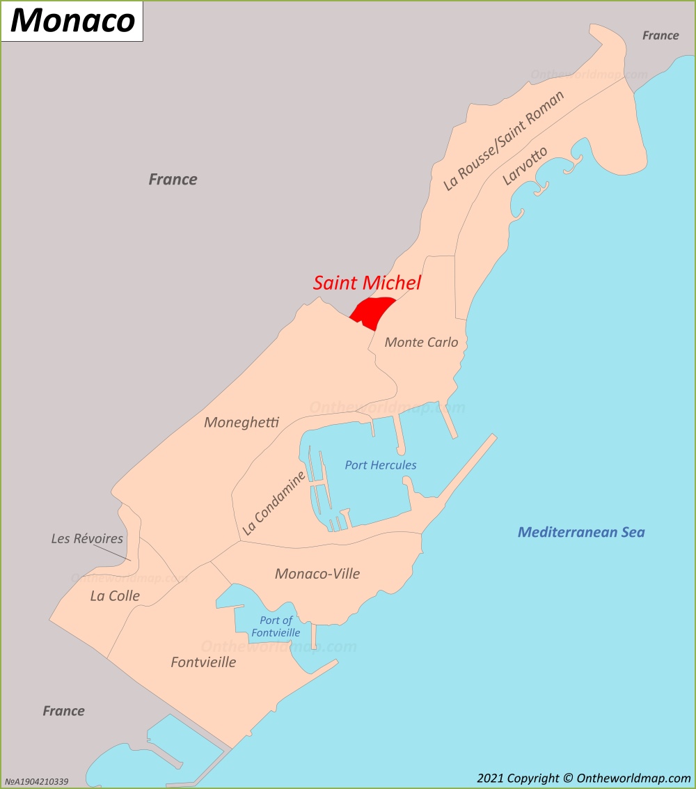 Saint Michel Location Map