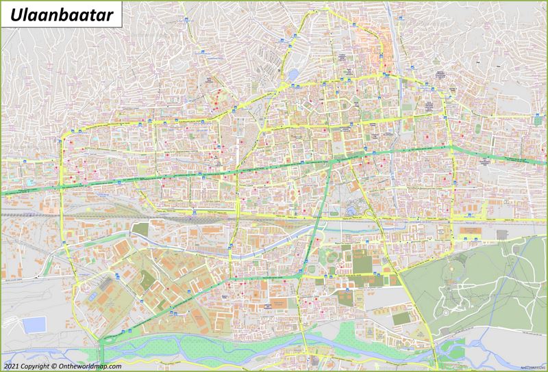 Ulaanbaatar Map