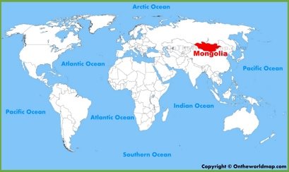 Mongolia Location Map