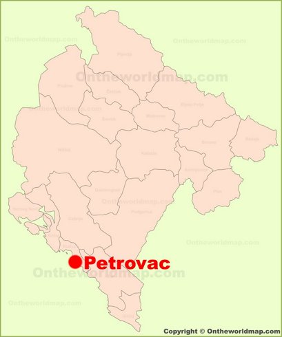 Petrovac Location Map