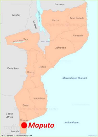Maputo Location Map
