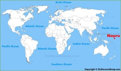 Nauru Location Map