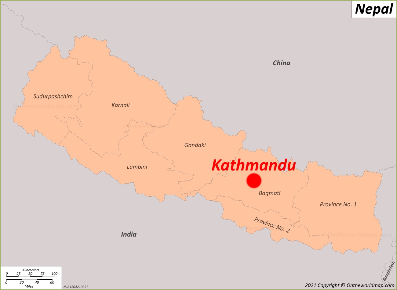 Kathmandu Location Map
