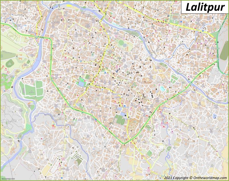 Lalitpur Map | Nepal | Detailed Maps of Lalitpur