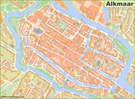 Alkmaar City Center Map