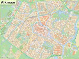 Detailed Map of Alkmaar