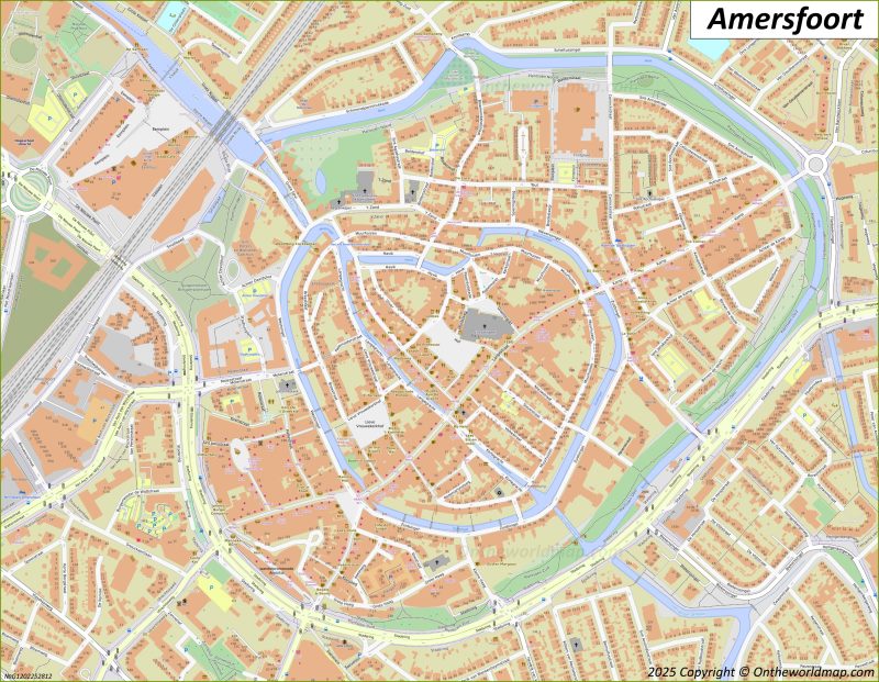 Map of Amersfoort