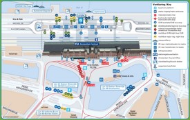 Amsterdam central station map