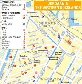 Amsterdam Jordaan And Western Docklands Map