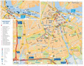 Amsterdam tourist map