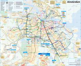 Amsterdam transport map