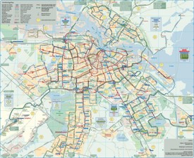 Amsterdam transport map