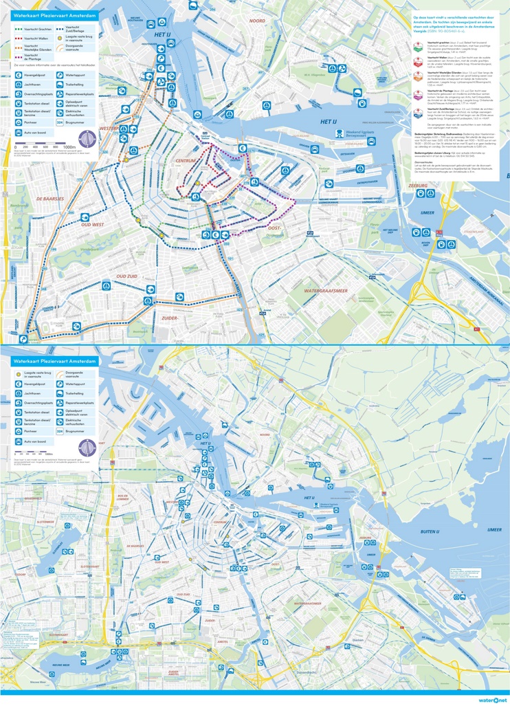 Amsterdam water map