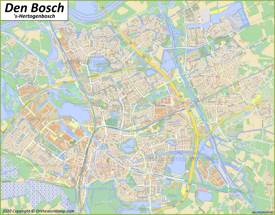 Detailed Map of Den Bosch