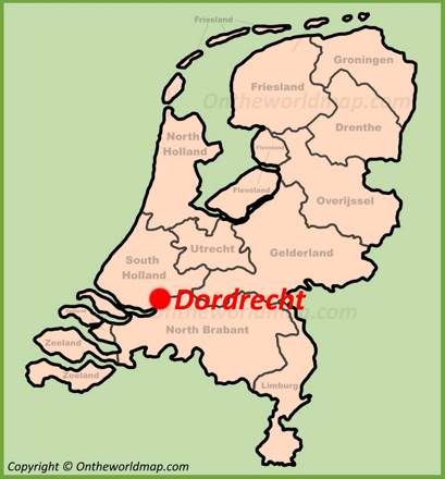 Dordrecht Location Map