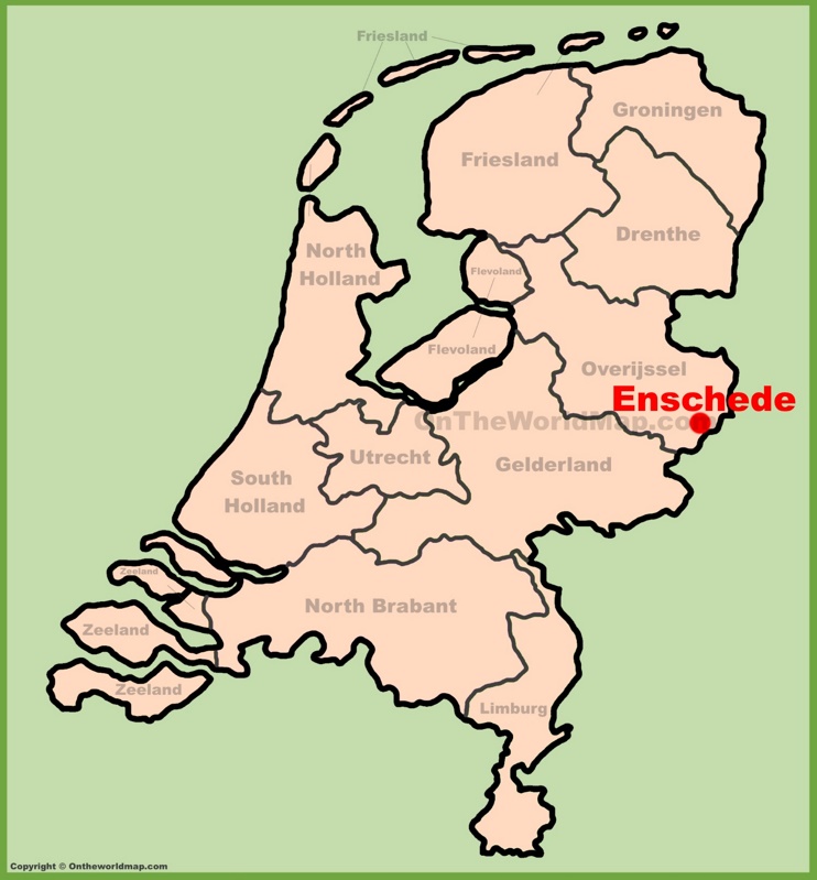 Enschede location on the Netherlands map