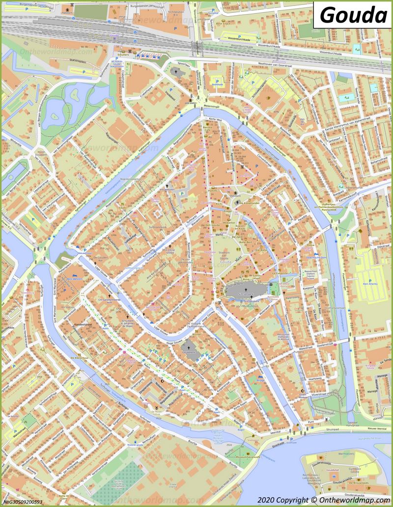 Map of Gouda