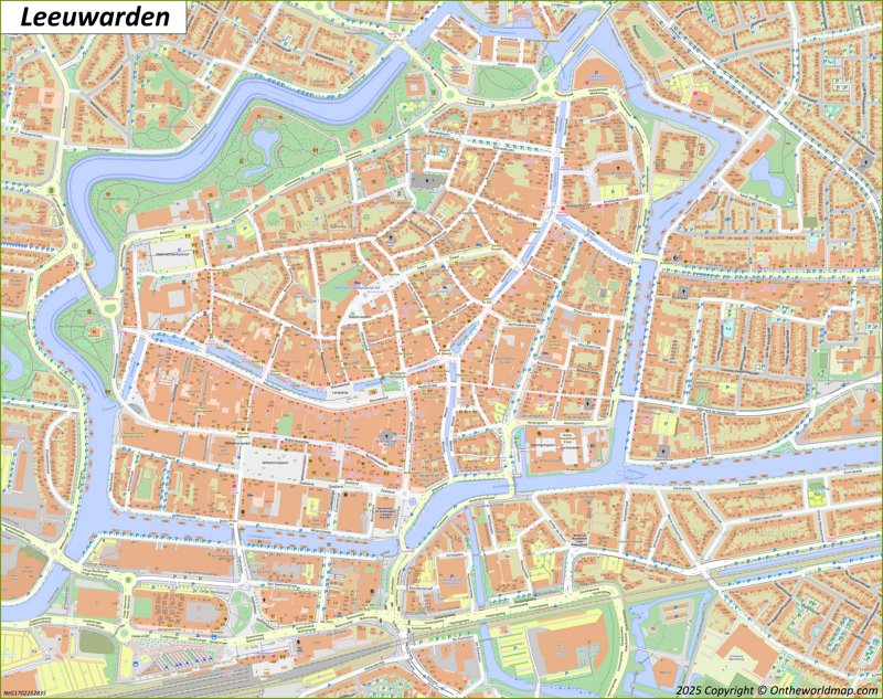 Leeuwarden City Center Map