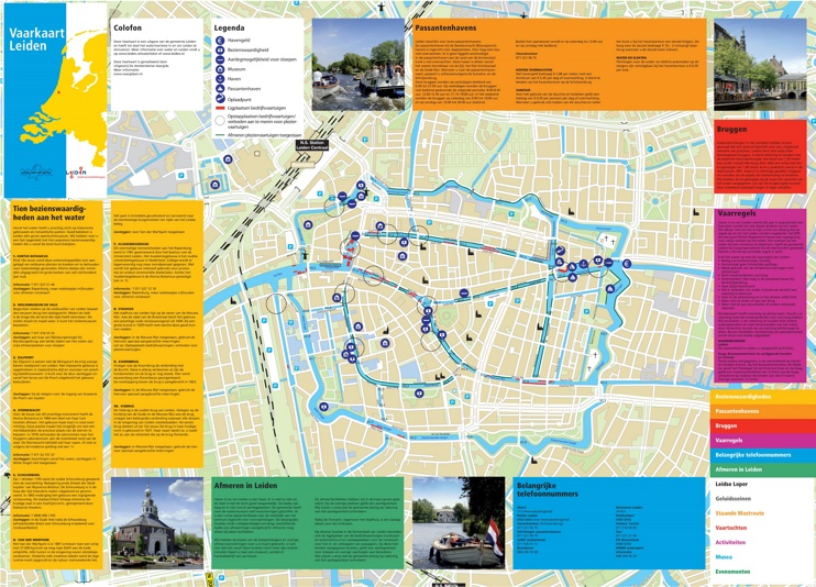 Leiden tourist map