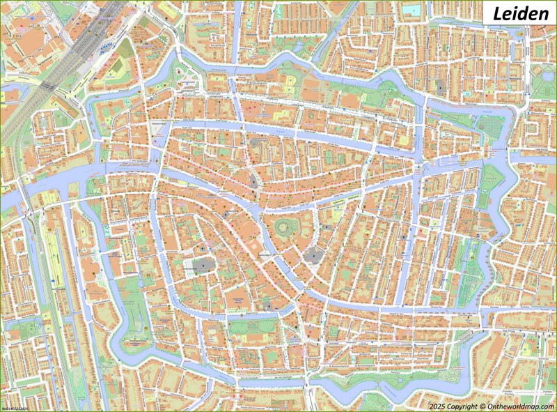 Map of Leiden