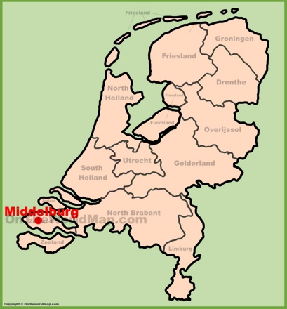 Middelburg Location Map