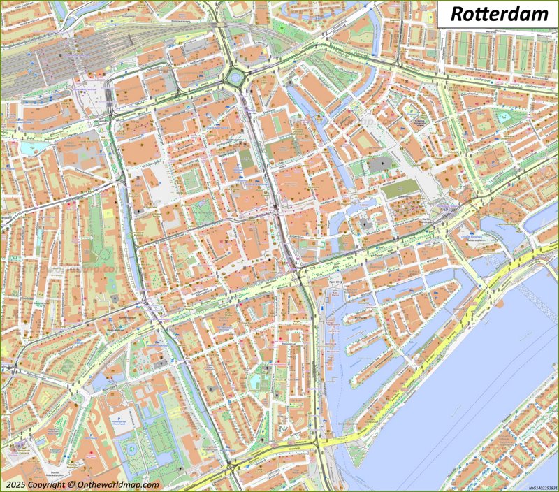 Rotterdam City Center Map