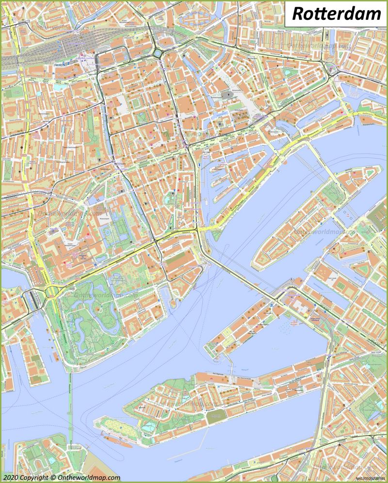Rotterdam Old Town Map