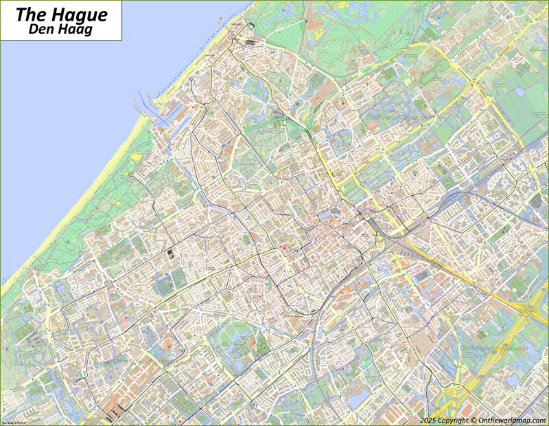 Map of The Hague