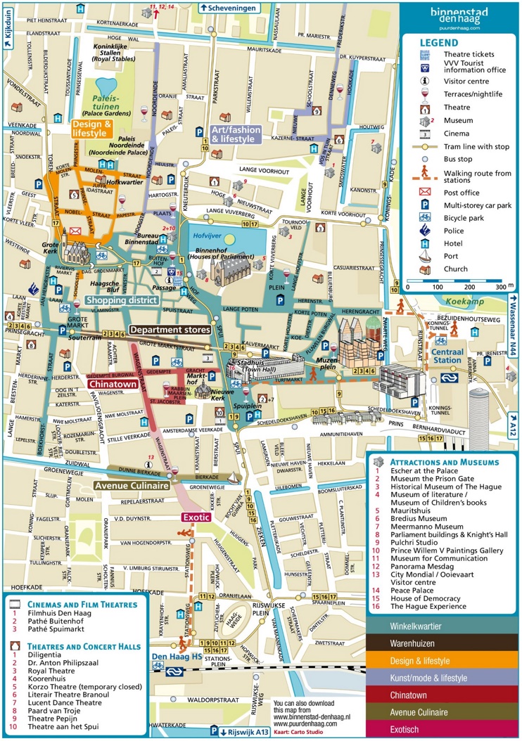 The Hague City Center Map Max 