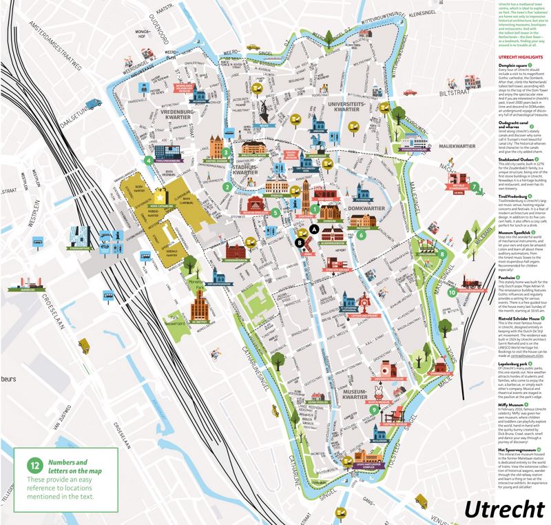 Utrecht Tourist Attractions Map