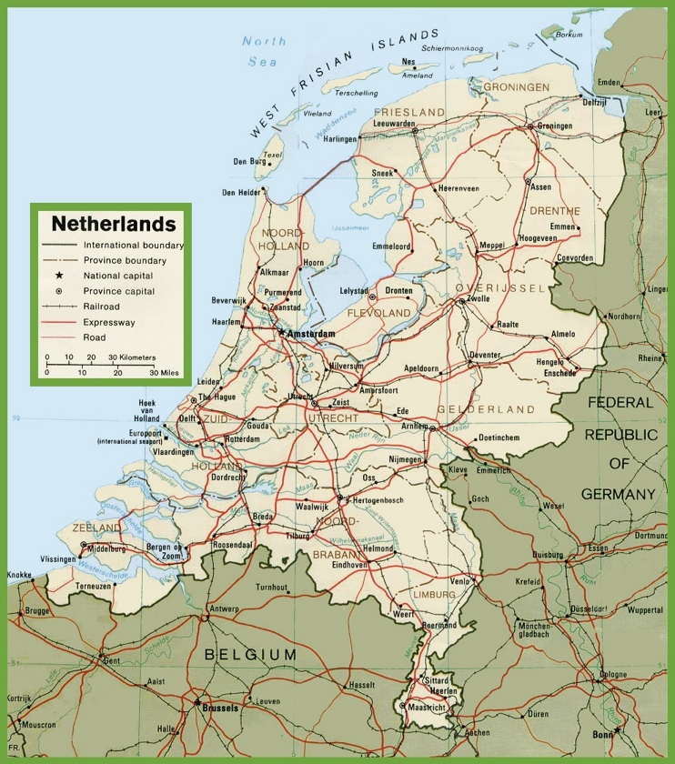 Netherlands road map