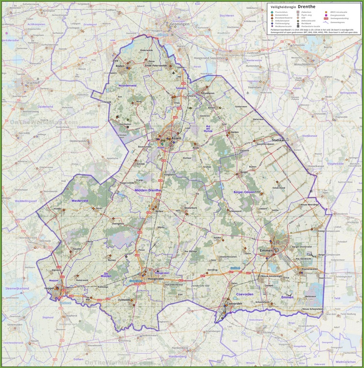Drenthe road map